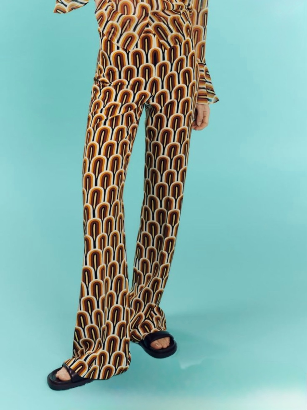 Zara printed pants